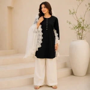 Zaavra Pearl Noir 3-Piece Set