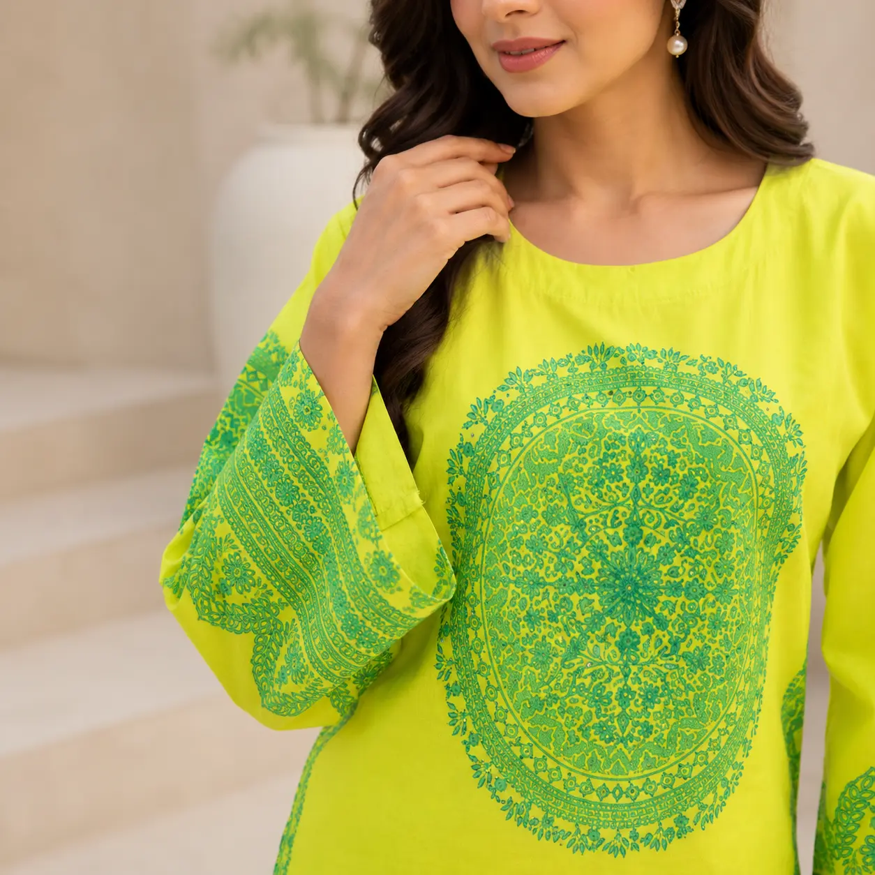 Printed 2-Piece Lawn Suit - Image 3